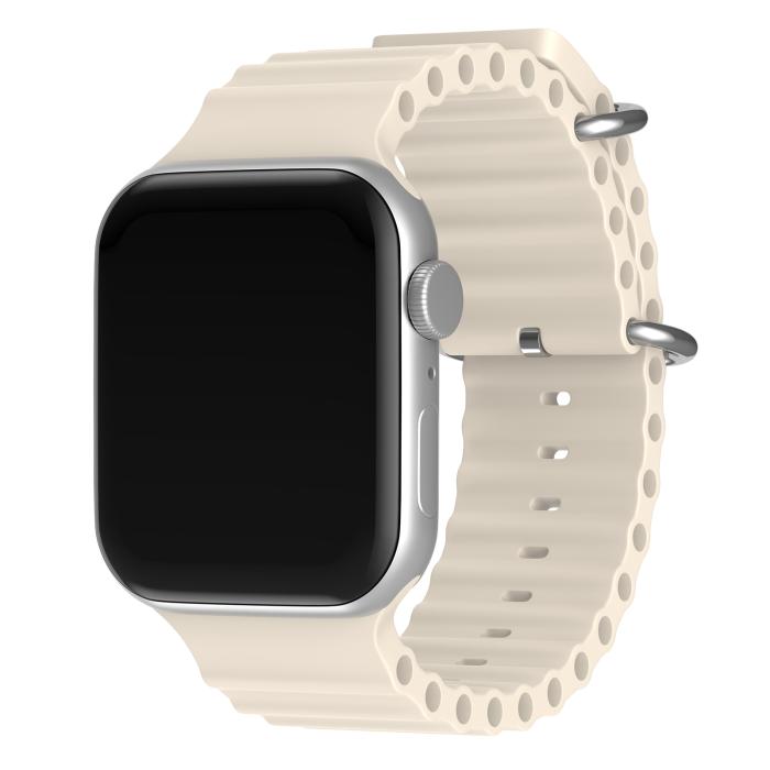 Bild 2, ColorPop Apple Watch 42/44/45/46/49 mm Armband Ocean Wave Starlight - Teknikhallen.se