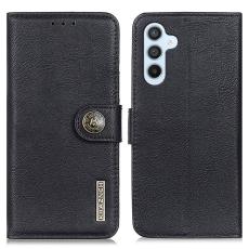 KHAZNEH KHAZNEH Samsung Galaxy S24 Fodral L&auml;der Svart - Teknikhallen.se