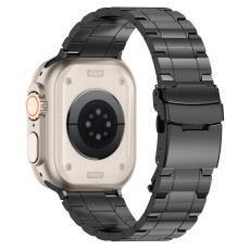  Apple Watch 42/41/40/38 mm Armband Steel Titanium Svart - Teknikhallen.se