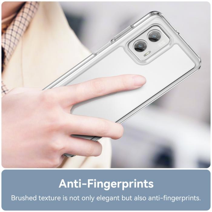 Bild 5,  Motorola Moto G73 5G Skal Robust Hybrid Transparent - Teknikhallen.se