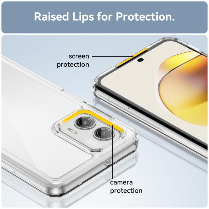 Bild 6,  Motorola Moto G73 5G Skal Robust Hybrid Transparent - Teknikhallen.se