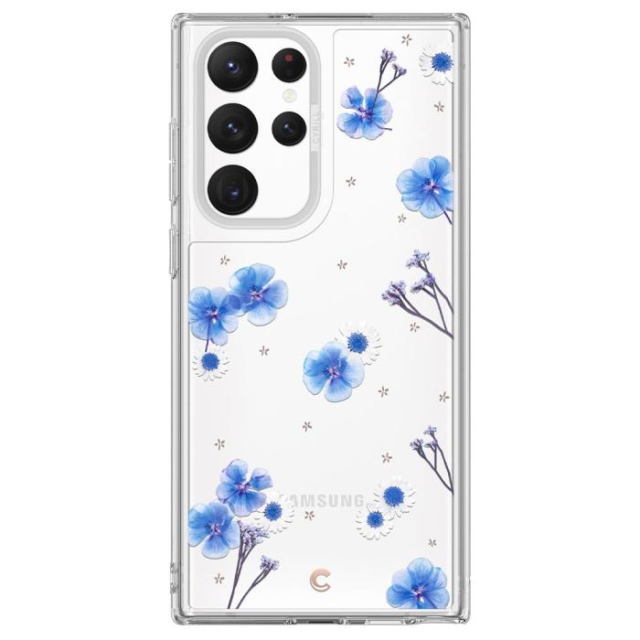 Bild 2, Spigen Spigen Cyrill Samsung Galaxy S22 Ultra Skal Blue Spring - Teknikhallen.se
