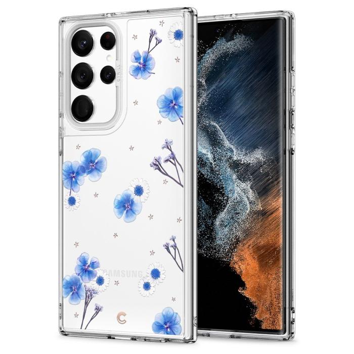 Bild 6, Spigen Spigen Cyrill Samsung Galaxy S22 Ultra Skal Blue Spring - Teknikhallen.se
