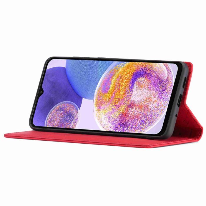 Bild 4, LC.IMEEKE LC.IMEEKE Samsung Galaxy A23 5G Fodral Flip Läder Röd - Teknikhallen.se