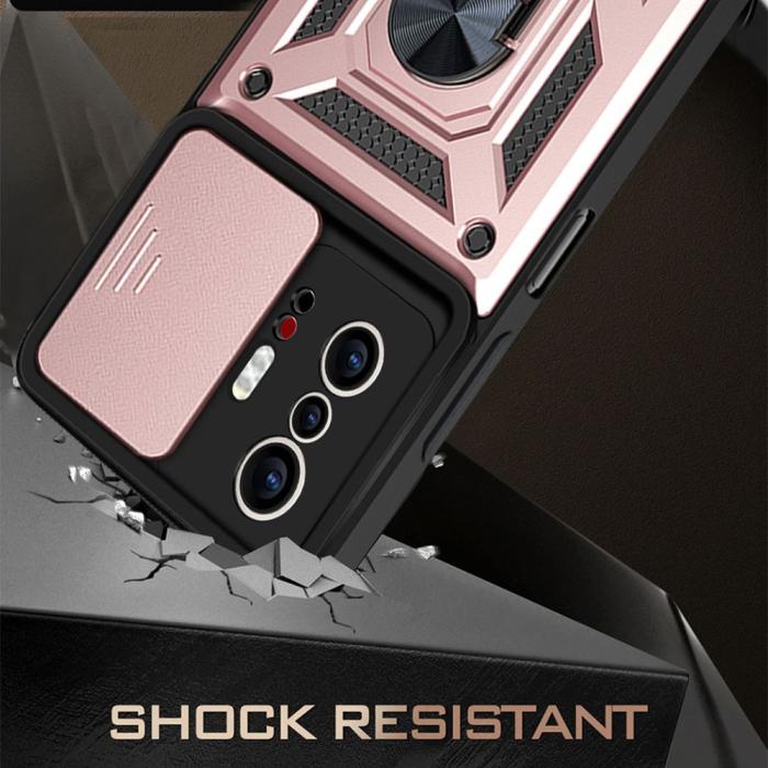 Bild 2,  Xiaomi 11T / 11T Pro Skal CamShield Ring Roséguld - Teknikhallen.se