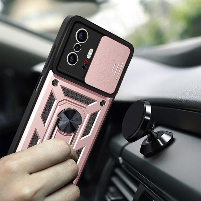 Bild 3,  Xiaomi 11T / 11T Pro Skal CamShield Ring Roséguld - Teknikhallen.se
