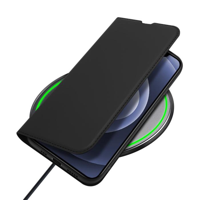 Bild 6, DUX DUCIS iPhone 13 - DUX DUCIS Skin Pro Läder Fodral - Svart - Teknikhallen.se