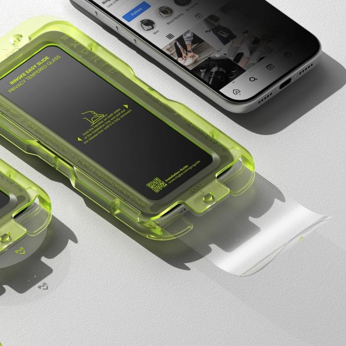 Bild 5, Ringke Ringke iPhone 17 Pro Max 2-PACK Easy Slide Skärmskydd Härdat Glas - Teknikhallen.se