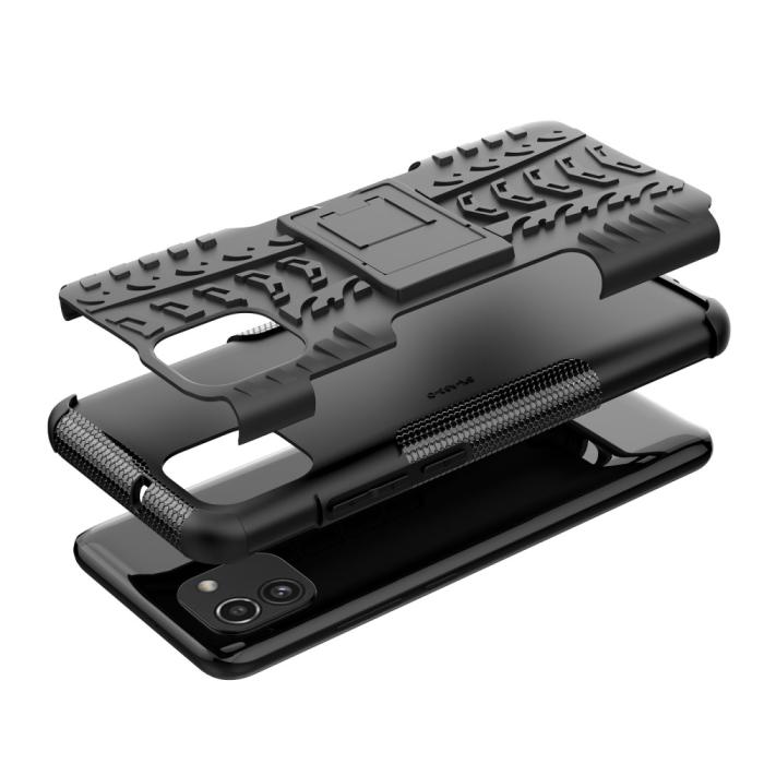 Bild 6,  Samsung Galaxy A03 Skal Stöttåligt med Stöd Svart - Teknikhallen.se
