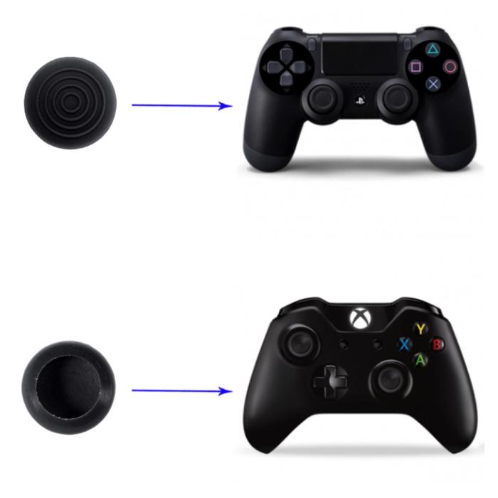 Bild 5,  4-PACK Thumb Grip För PS / XBOX Svart - Teknikhallen.se