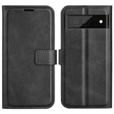  Google Pixel 6A Fodral Solid L&auml;der Svart - Teknikhallen.se