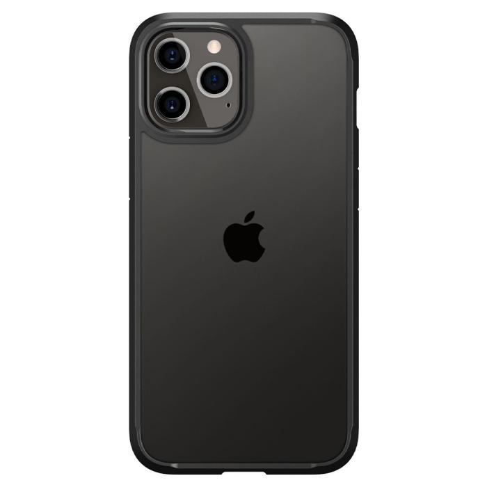 Bild 2, Spigen Spigen iPhone 12 / 12 Pro Skal Ultra Hybrid Matt Svart - Teknikhallen.se