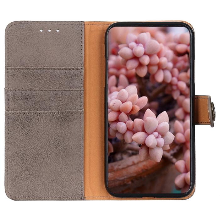 Bild 2, KHAZNEH KHAZNEH Galaxy A35 5G Fodral Läder Khaki - Teknikhallen.se