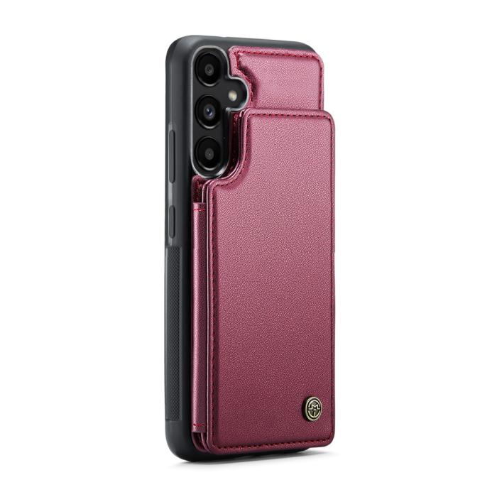 Bild 2, CASEME CASEME Galaxy A56 5G/A36 5G Skal RFID Kickstand Plånbok Röd - Teknikhallen.se