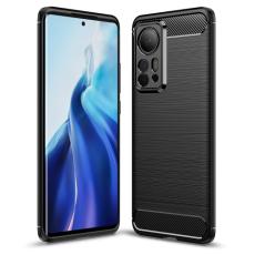  Xiaomi 12 Pro Skal Borstad St&aring;l Textur Svart - Teknikhallen.se