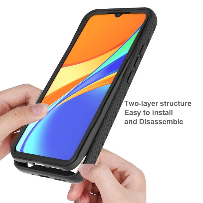 Bild 2,  Xiaomi Redmi 9C Skal 360 Hybrid Svart - Teknikhallen.se