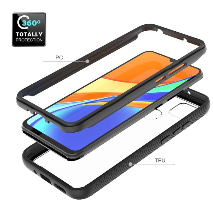 Bild 3,  Xiaomi Redmi 9C Skal 360 Hybrid Svart - Teknikhallen.se