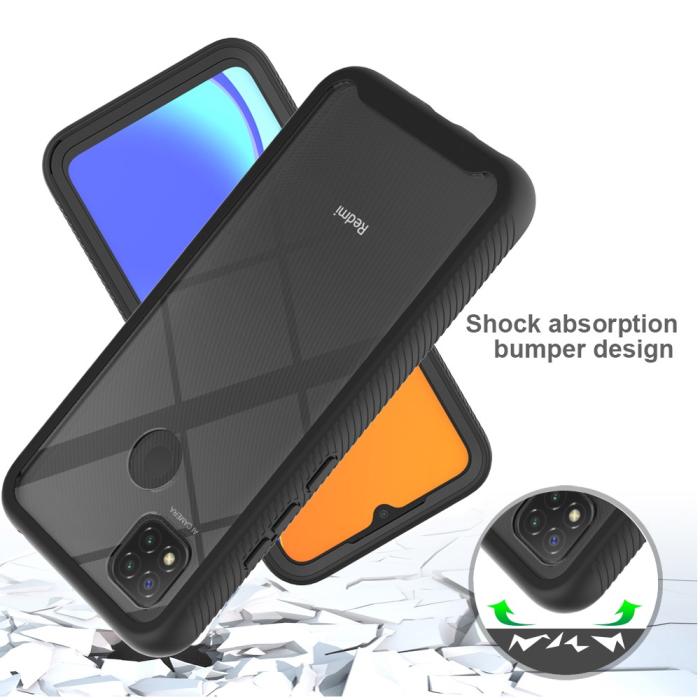 Bild 4,  Xiaomi Redmi 9C Skal 360 Hybrid Svart - Teknikhallen.se