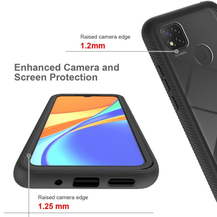 Bild 5,  Xiaomi Redmi 9C Skal 360 Hybrid Svart - Teknikhallen.se