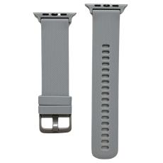  Apple Watch 42/44/45/46/49 mm Armband Silikon Gr&aring; - Teknikhallen.se