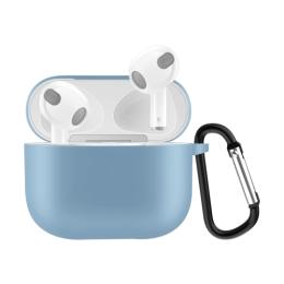  AirPods 3 Skal Silikon Karbinhake Ljus Blå - Teknikhallen.se