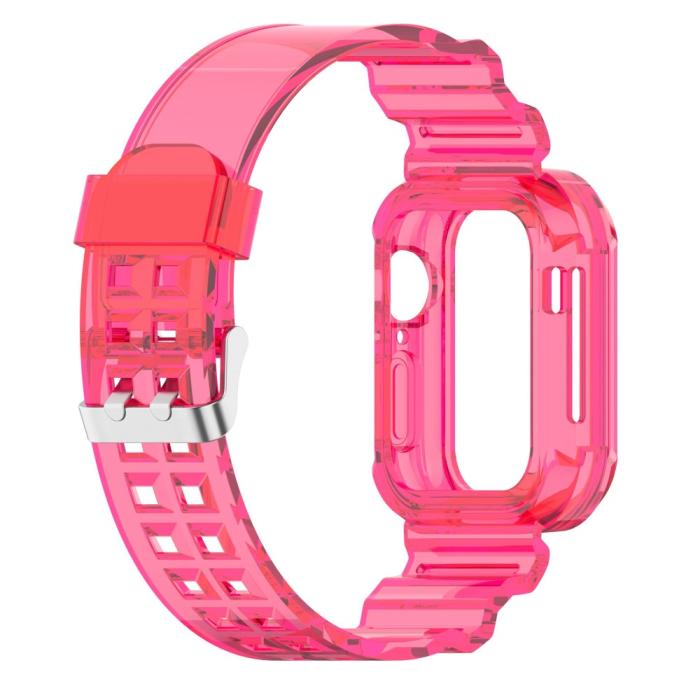 Bild 4,  Apple Watch 38/40/41/42 mm Kristall Skal/Armband Rosa - Teknikhallen.se