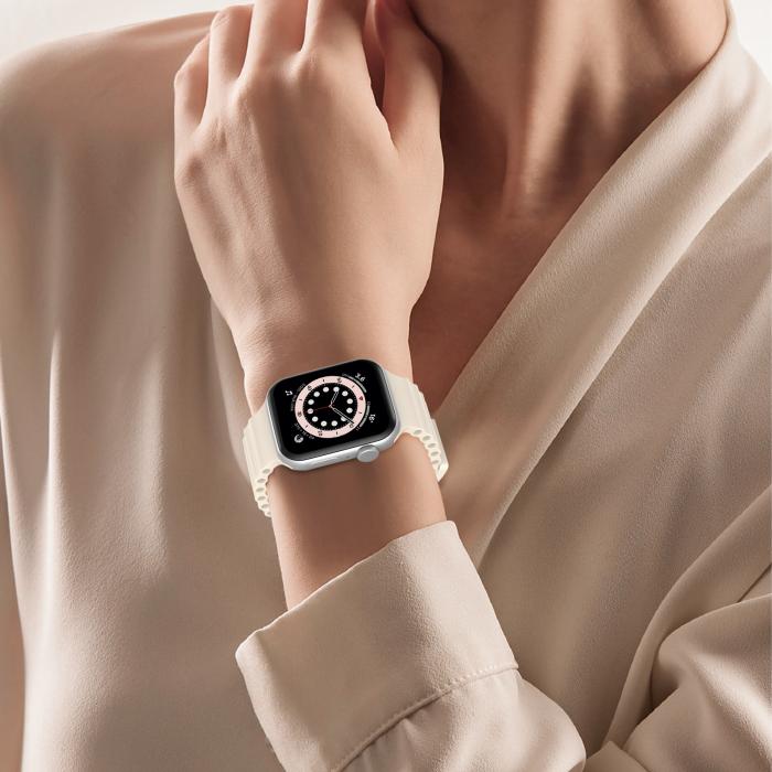 Bild 6, ColorPop Apple Watch 42/44/45/46/49 mm Armband Ocean Wave Starlight - Teknikhallen.se