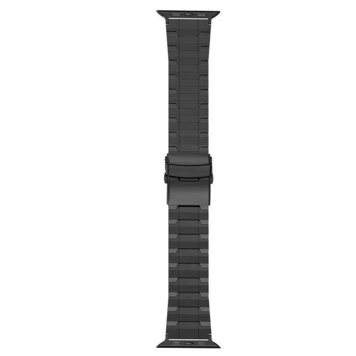 Bild 4,  Apple Watch 42/41/40/38 mm Armband Steel Titanium Svart - Teknikhallen.se
