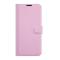  Samsung Galaxy S22 Plus Fodral Litchi Textur Ljus Rosa - Teknikhallen.se