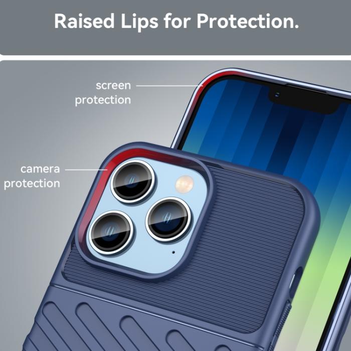 Bild 6,  iPhone 14 Pro Max Skal Twill Textur Blå - Teknikhallen.se