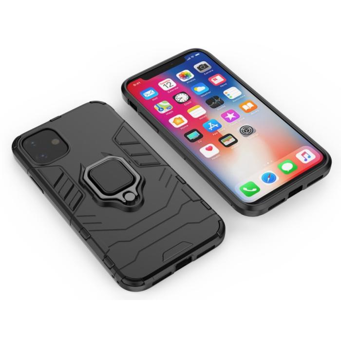 Bild 3,  iPhone 11 - Armour Ring Skal - Funkar med magnethållare - Svart - Teknikhallen.se