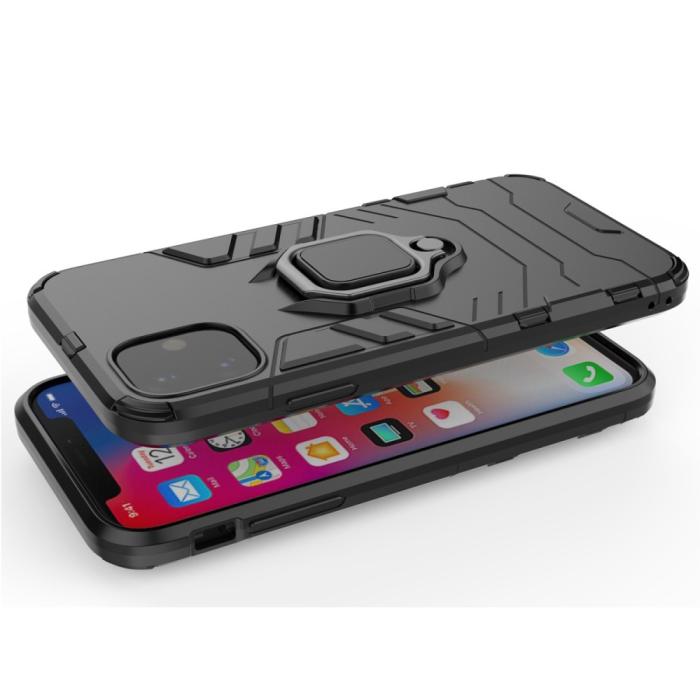 Bild 5,  iPhone 11 - Armour Ring Skal - Funkar med magnethållare - Svart - Teknikhallen.se