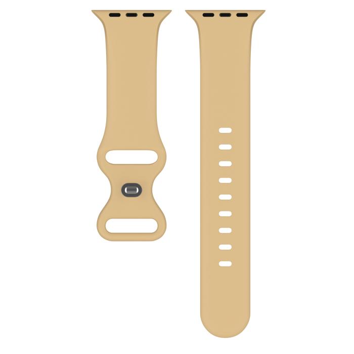Bild 3, ColorPop Silikon Armband Butterfly Apple Watch 42/41/40/38 mm (S/M) Valnöt - Teknikhallen.se