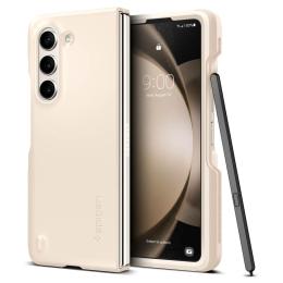 Spigen Spigen Galaxy Z Fold 5 Skal Thin Fit Pen Pearled Ivory - Teknikhallen.se