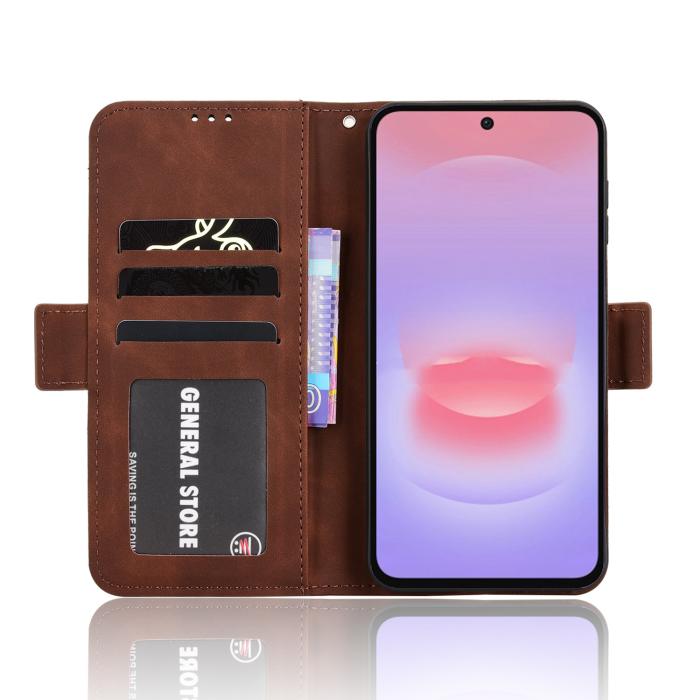 Bild 4,  Samsung Galaxy A27 5G Fodral Med Avtagbart Kortfack Brun - Teknikhallen.se