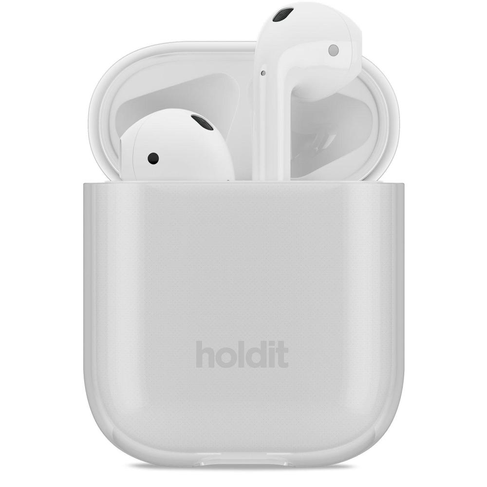 holdit holdit Apple AirPods Nygård Skal Seethru Vit - Teknikhallen.se