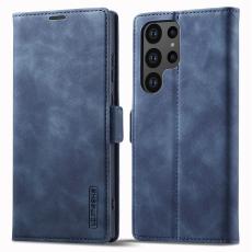 LC.IMEEKE LC.IMEEKE Galaxy S23 Ultra Fodral Flip L&auml;der Bl&aring; - Teknikhallen.se