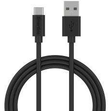 Smartline Smartline 1m 3A USB-C Laddningskabel Svart - Teknikhallen.se