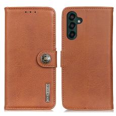 KHAZNEH KHAZNEH Galaxy A35 5G Fodral L&auml;der Brun - Teknikhallen.se