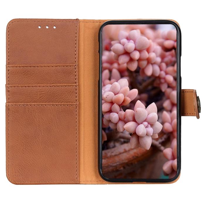 Bild 2, KHAZNEH KHAZNEH Galaxy A35 5G Fodral Läder Brun - Teknikhallen.se