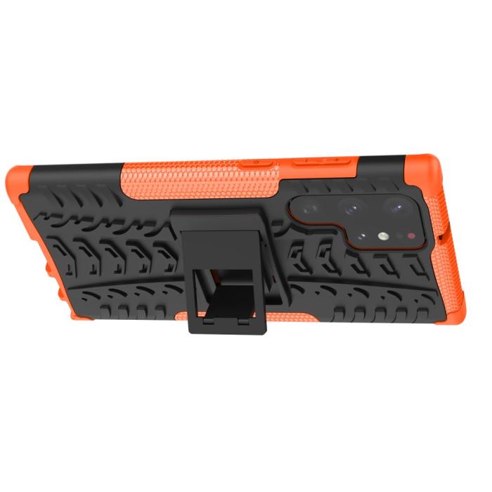 Bild 5,  Samsung Galaxy S22 Ultra Skal Ultimata Stöttåligt med Stöd Orange - Teknikhallen.se