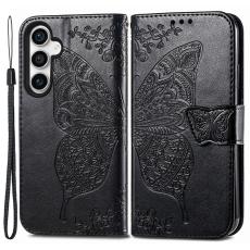  Samsung Galaxy S23 FE Fodral Fj&auml;ril Tryck Svart - Teknikhallen.se