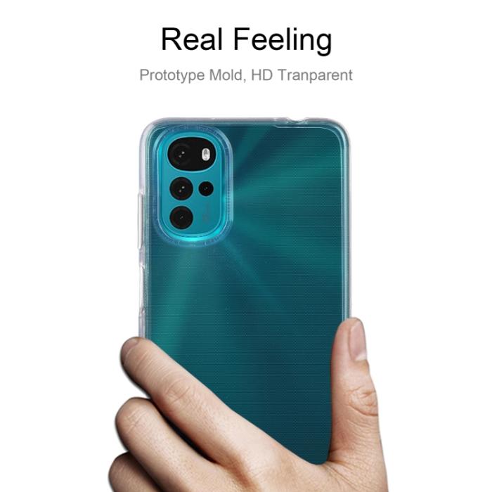 Bild 3,  Motorola Moto G22 Skal Transparent TPU - Teknikhallen.se