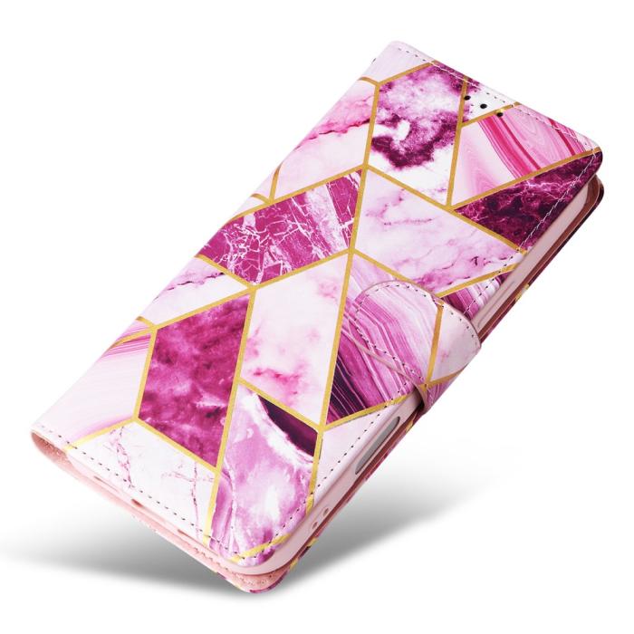 Bild 5,  iPhone 16 Pro Fodral Läder Marmor Rosa - Teknikhallen.se