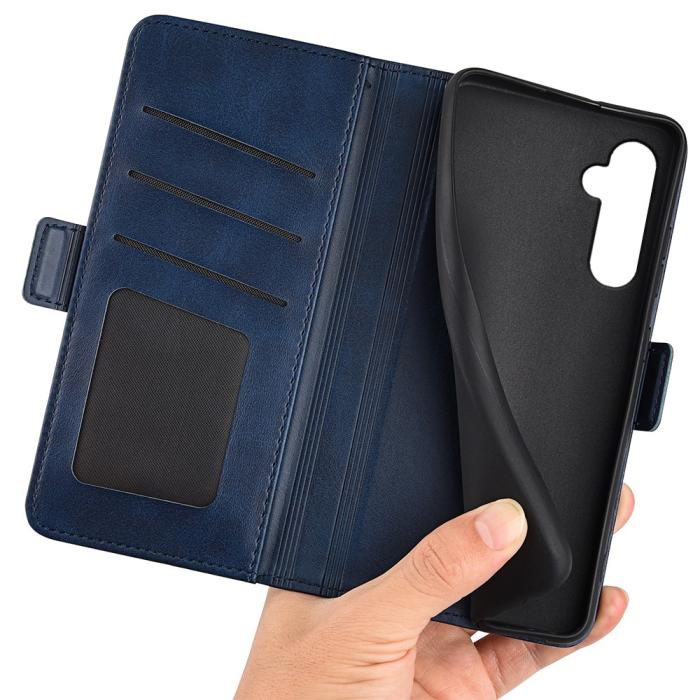 Bild 4,  Samsung Galaxy S24 Fodral Med Magnetisk Stängning Blå - Teknikhallen.se