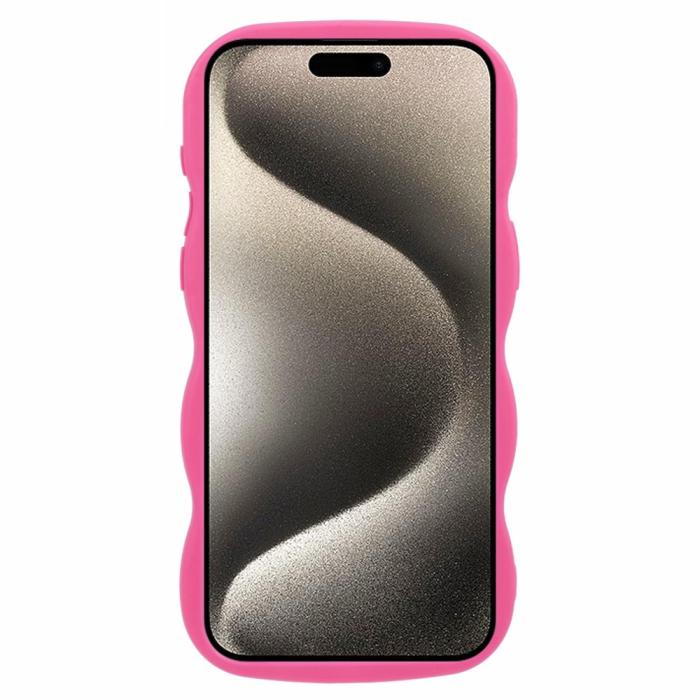 Bild 2,  iPhone 12 Pro Max Mobilskal Wavy Rosa - Teknikhallen.se