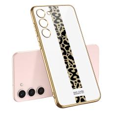 GKK GKK Galaxy S24 Plus Skal H&auml;rdat Glas Electroplate Leopard - Teknikhallen.se