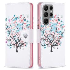  Galaxy S24 Ultra Fodral Med Tryck Blommigt Tr&auml;d - Teknikhallen.se