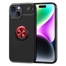  iPhone 15 Plus Skal Ring Svart/R&ouml;d - Teknikhallen.se