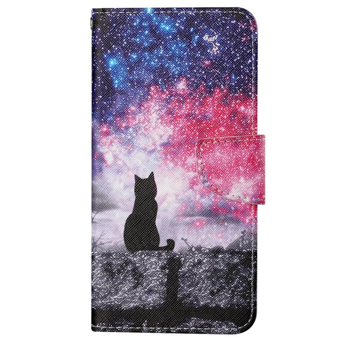 Bild 6,  iPhone 16 Pro Fodral Med Tryck Galaxy Katt - Teknikhallen.se